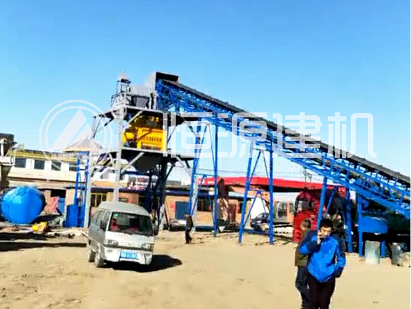 河北120攪拌站主體安裝完畢，進(jìn)入后調(diào)試階段