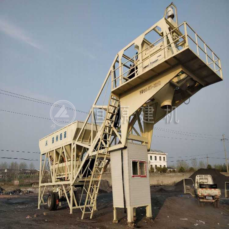 型車載式移動(dòng)式攪拌站