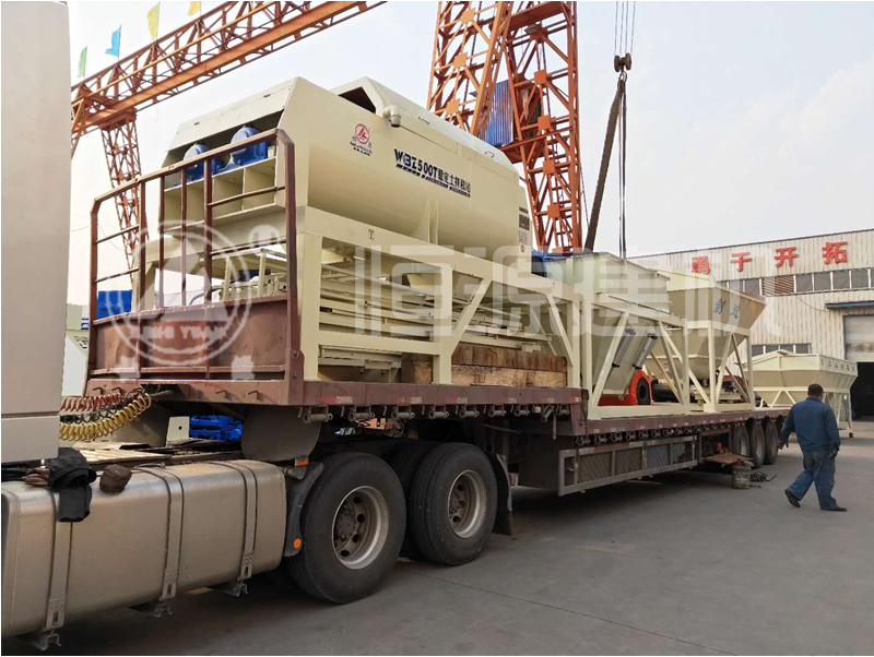 WBZ500穩(wěn)定土拌合站發(fā)貨