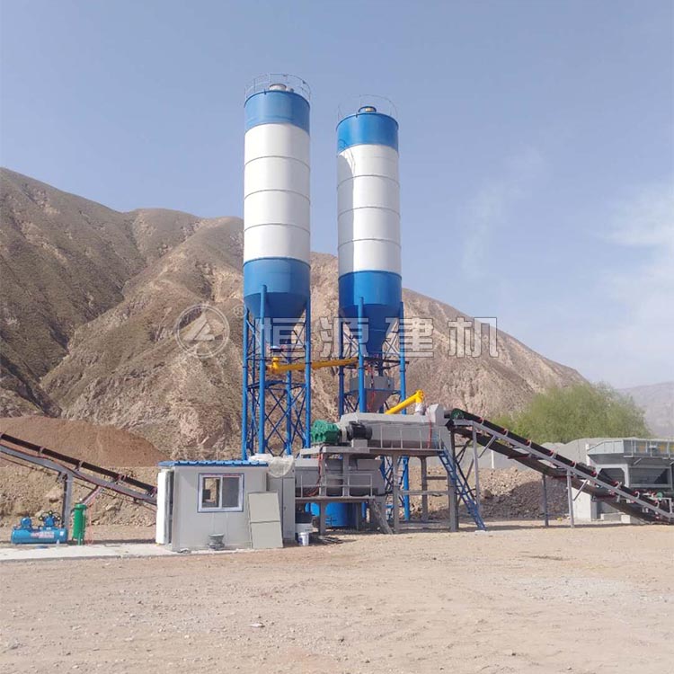 800噸雙鍋穩(wěn)定土拌合站
