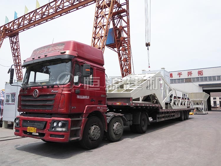 定制仕高瑪主機移動75攪拌站，發(fā)往湖南長沙縣