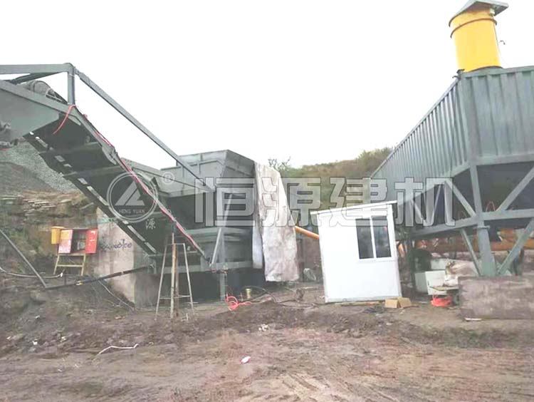 恒源移動式穩(wěn)定土拌合站一體機介紹